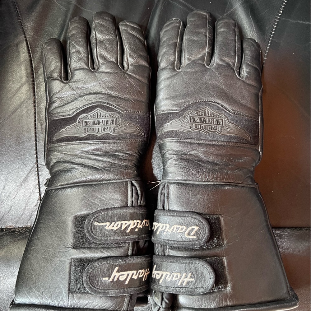 HD Leather Cold weather riding gloves